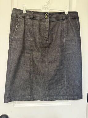 Talbots Dark Denim Pencil Skirt, 14 (fits like a 12)